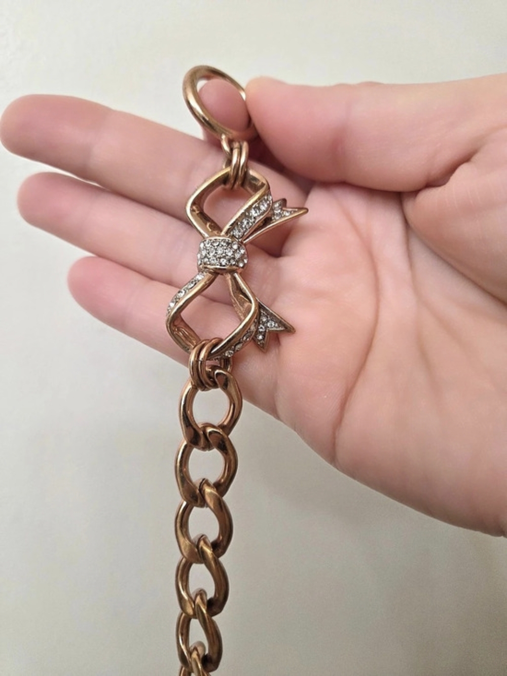 Juicy Couture Rose Gold Bow Bracelet Like New